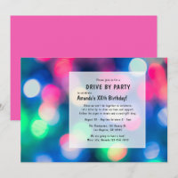 Bokeh Night Time Drive By Birthday Party