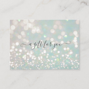 bokeh pastel crystal gift certificate