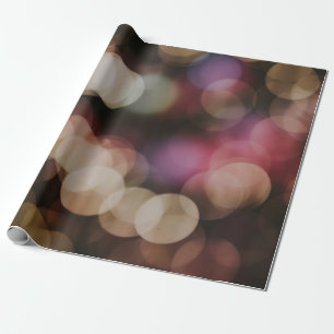 Bokeh photography of lights wrapping paper