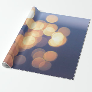 Bokeh photography of lights wrapping paper