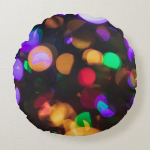Bokeh photography round cushion