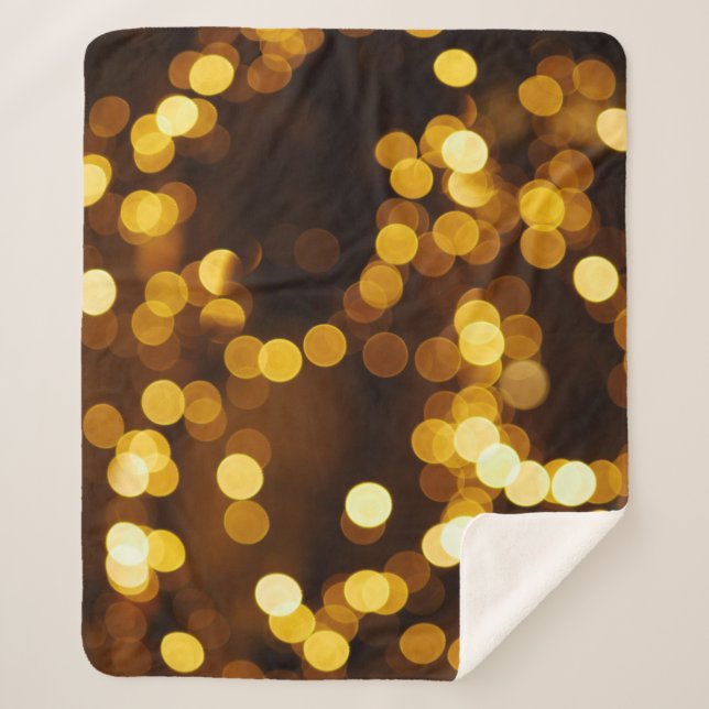 Bokeh photography sherpa blanket (Front)