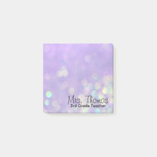 Bokeh Post It Notes (Purple)