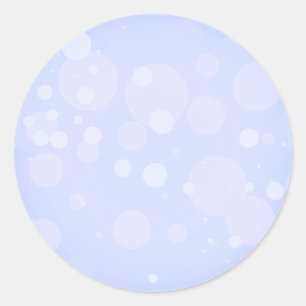 Bokeh Purple Circles Classic Round Sticker