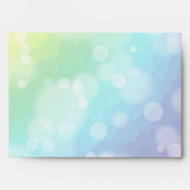 Bokeh Rainbow Pattern Envelopes (Front)