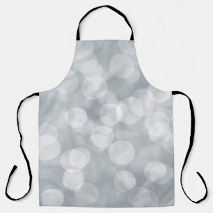 Bokeh silver gray overlay apron