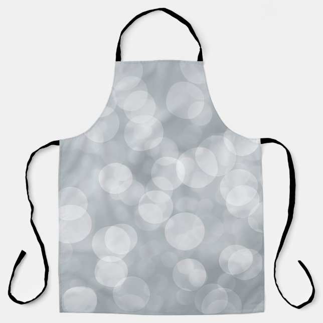 Bokeh silver grey overlay apron (Front)