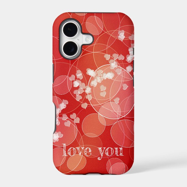 Bokeh style red gradient texture (Back)