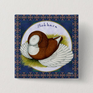 Bokhara In The Round 15 Cm Square Badge