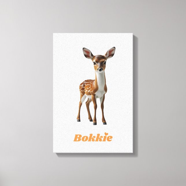BOKKIE Afrikaans Saffa Expat Afrikaanse Humour Canvas Print (Front)