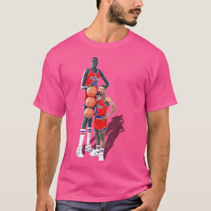 Bol And Bogues Retro 90S Basketball Design T-Shirt