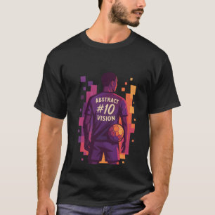 Bold #10 Energy Minimalist Football Art Tee