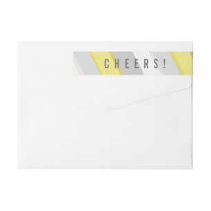 Bold 2017 Cheers New Year Holiday Address Labels