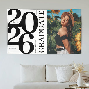 Bold 2025 Graduate Photo Graduation Banner