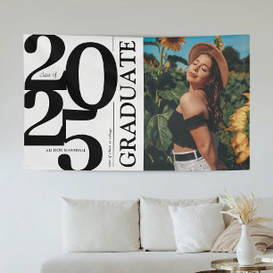 Bold 2025 Graduate Photo Graduation Banner