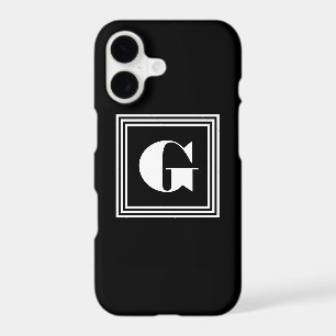 Bold 3 Frame Monogram   Black & White