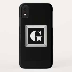 Bold 3 Frame Monogram   Black & White Case-Mate iPhone Case