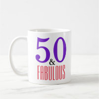Bold 50 & Fabulous Birthday Typography Design