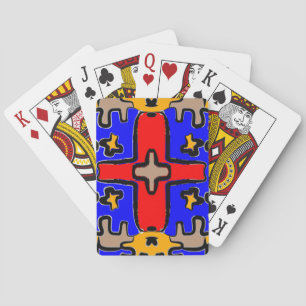 Bold Abstract Art" Playing Cards