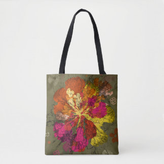 Bold Abstract Bloom Tote Bag