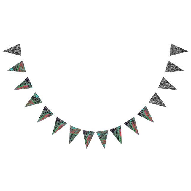 Bold abstract bunting,Bold texture abstract colour Bunting (All)