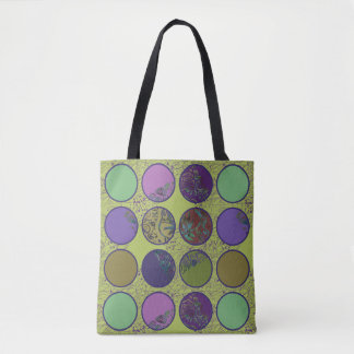 Bold Abstract Circle Pattern – Large Geometric Tote Bag