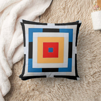 Bold Abstract  Geometric  Rectangle Symmetry Cushion