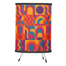 Bold Abstract Lamp – Vibrant Retro Design