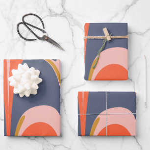 Bold Abstract Marble Graphic Design Painting Wrapping Paper Sheet