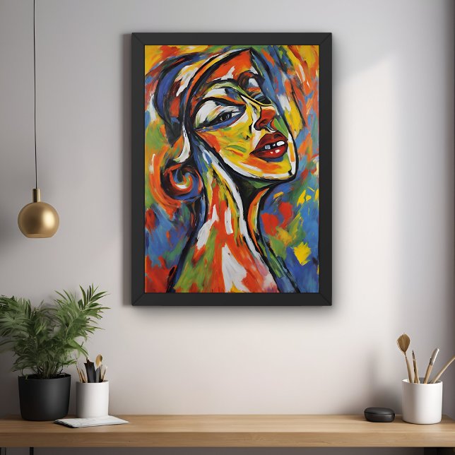 Bold Abstract Portrait - Expressionism Art Poster (Creator Uploaded)