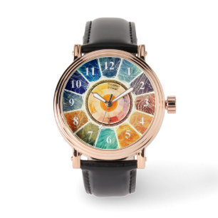 Bold Abstract Spectrum Dial – Modern Masculine Watch