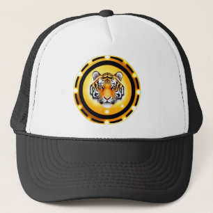 Bold Abstract Tiger Illustration Trucker Hat