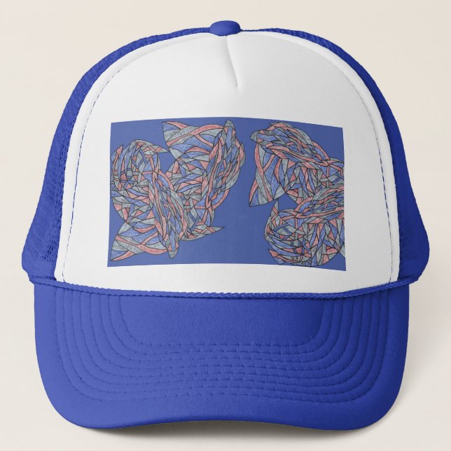 Bold Abstraction Foam Trucker Hat (Front)