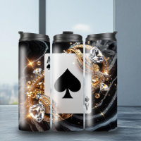 Bold Ace of Spades Thermal Tumbler