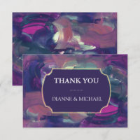 Bold Acrylic Painting Thank You Card