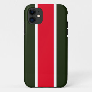 Bold Adventurous Bright Red Modern Forest Stripes Case-Mate iPhone Case