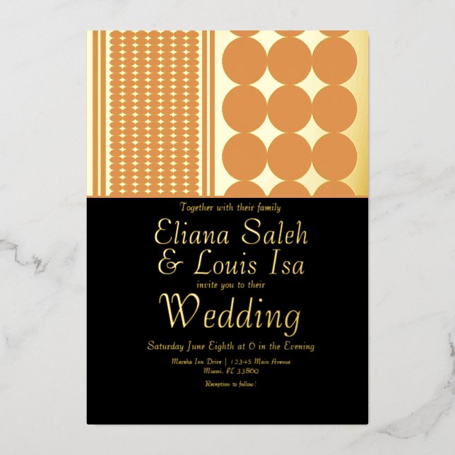 Bold African Ankara Border Wedding Pressed   (Front)