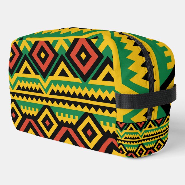 Bold African Print Dopp Kit (Left Corner)