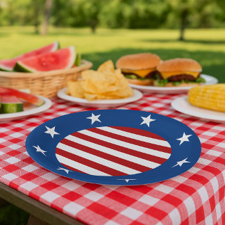 Bold Americana Paper Plate