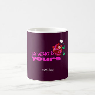 Bold Anatomical Heart Pink Gift– Coffee Mug