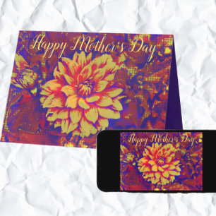 Bold and Beautiful Dahlia Mother's Day Card