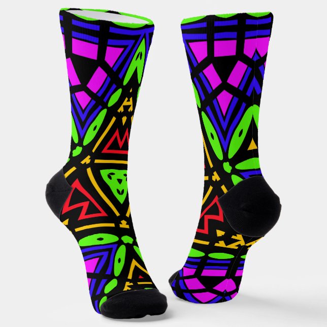bold and beautiful socks (Angled)