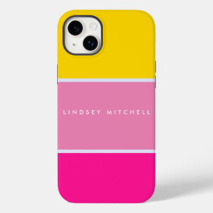 Bold and Bright Color Block Custom Name  Case-Mate iPhone 14 Plus Case