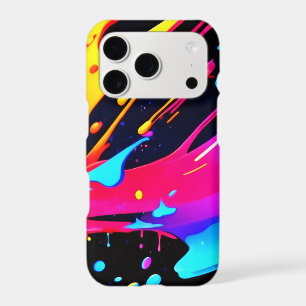 Bold and Bright Paint Splatter Art
