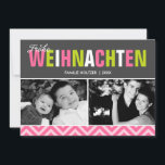 Bold and Colourful Frohe Weihnachten Photo Holiday Card<br><div class="desc">Spread the holiday cheer with these bright and colourful Christmas cards.</div>