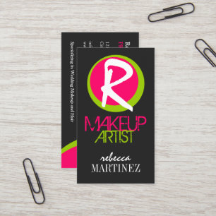 Bold and Colourful Monogra Business Card