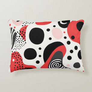 Bold and Daring Abstract Accent Pillow