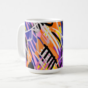 Bold and Expressive Abstract Art Coffee Mug
