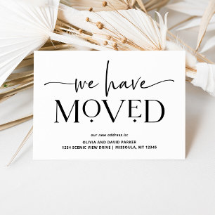 Bold and Modern Moving Announcement Postcard