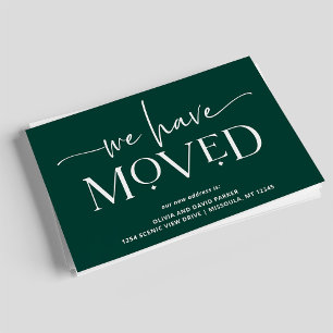 Bold and Modern   Moving Announcement Postcard